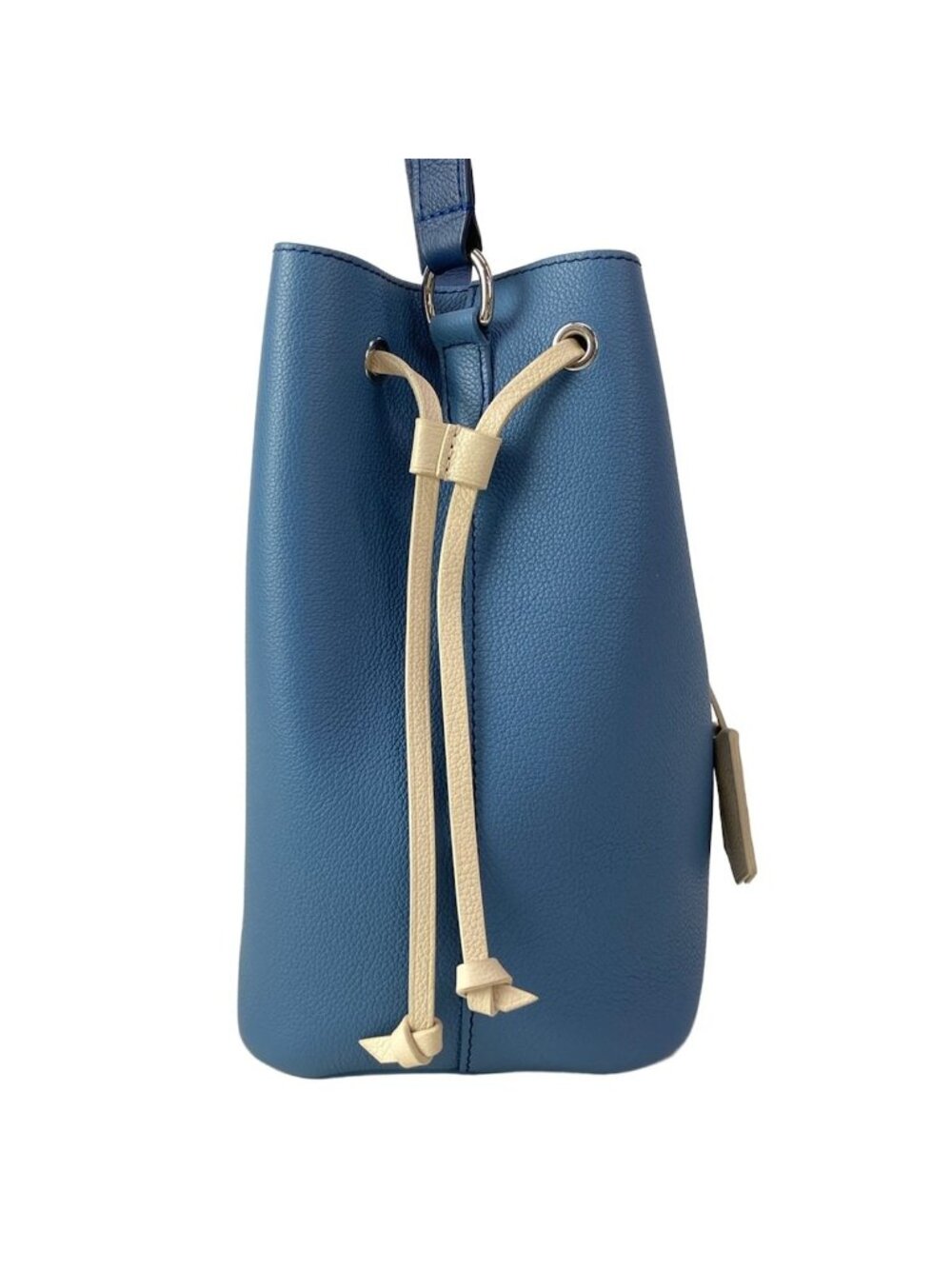 Louis Vuitton Shoulder Bag Lockme Bucket Blue Jean Leather - Picture 2 of 15